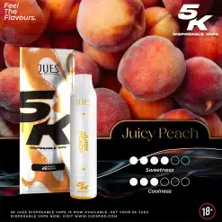 jues 5000 puff juicy peach